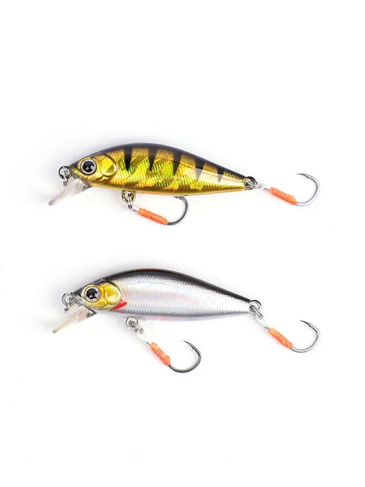 Mini leurre méné rigide en plastique avec yeux 3D, appât Élde qualité, wobJeff, crankbait, 4.5cm, 3,g, 1 pièce