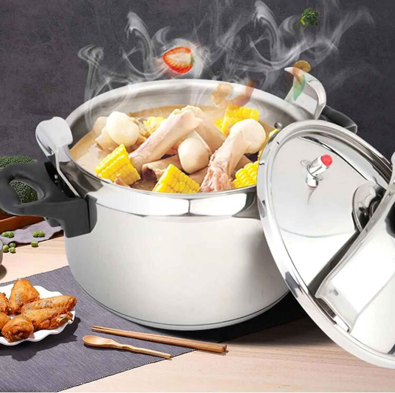 stainless steel pressure cooker & large steamer cooking pressure canners