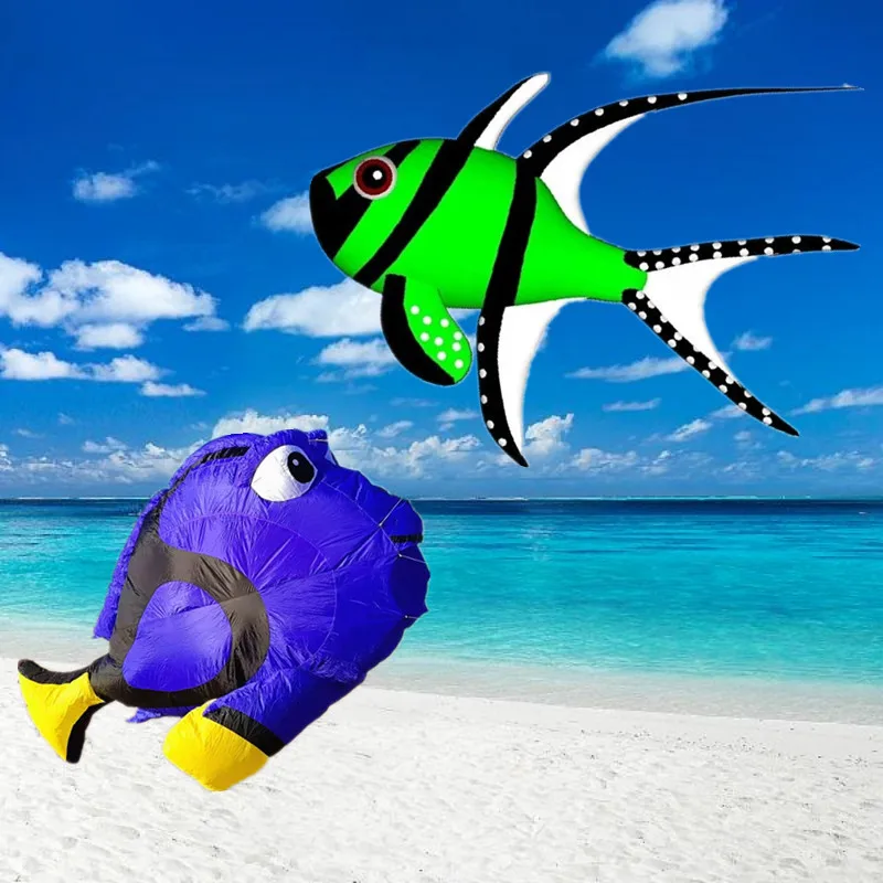 Large fish kites flying kites pendant kites windsocks 3d kites inflatable toy wind kite Outdoor toys professional kite parplan
