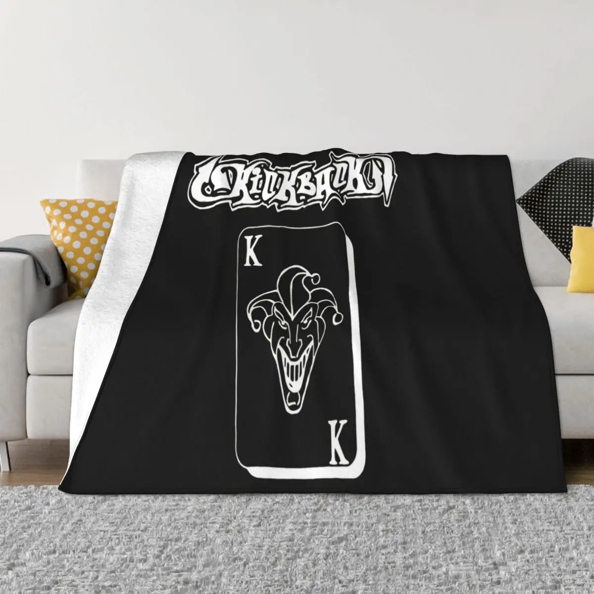 Vintage Kickback Pull Your Card Madball All Out War Hardcore New Reprint Oversize Style Middle Aged Throw Blanket