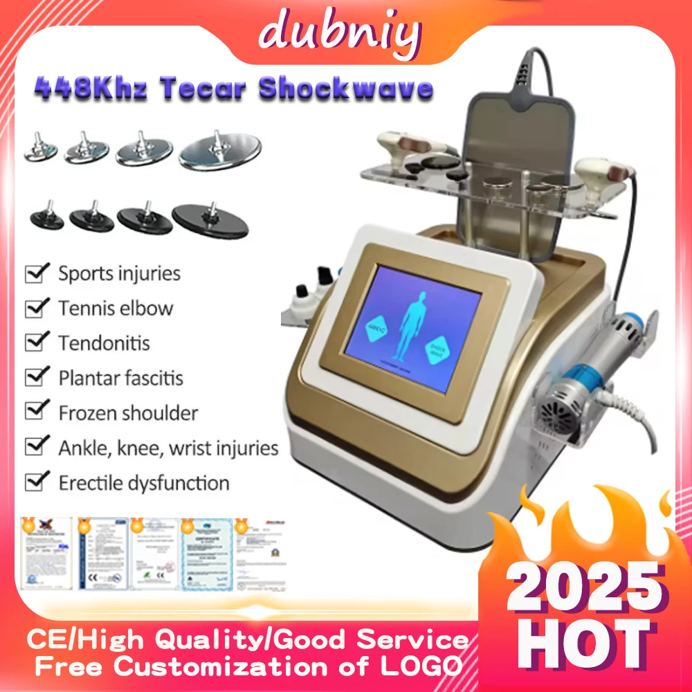 

448 кГц Tecar Shoc kwave Tecar емкостный резистивный формирующий фигуру для похудения 2 в 1 физиотерапевтический обезболивающий аппарат фракционный RF