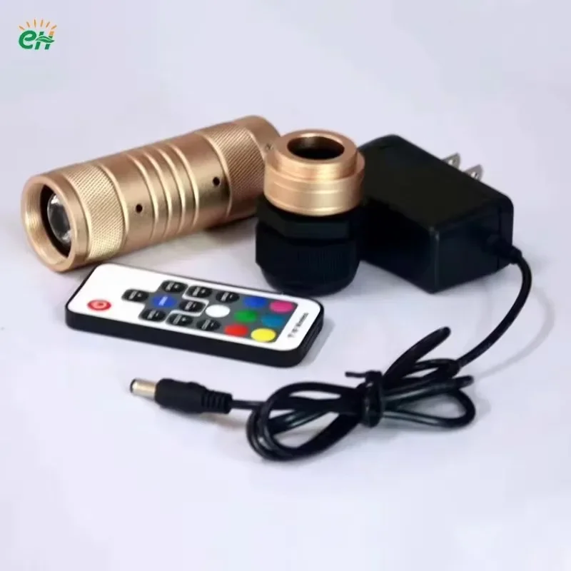 12V 220V Car Flashlight Fiber Optic Cable Kit Mobile APP Bluetooth Wireless Remote Control Fiber Optic Light Source Machine RGBW