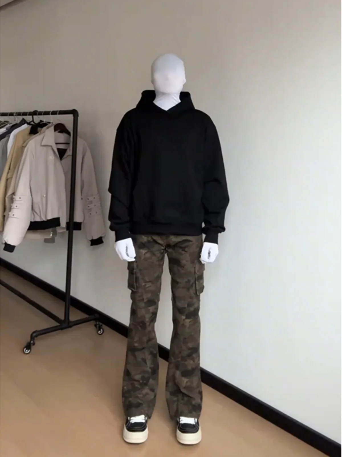 

American Retro Camouflage Multi-ket Work Pants Men Spring Autumn CleanFit Straight Leg Narrow Version Micro Flare Jeans