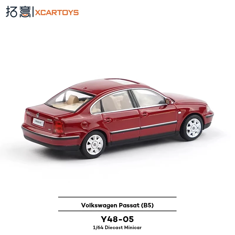XCARTOY Y48-05 Quinta Geração Volkswagen Passat - Modelo de Carro de Liga Vermelho Vinho