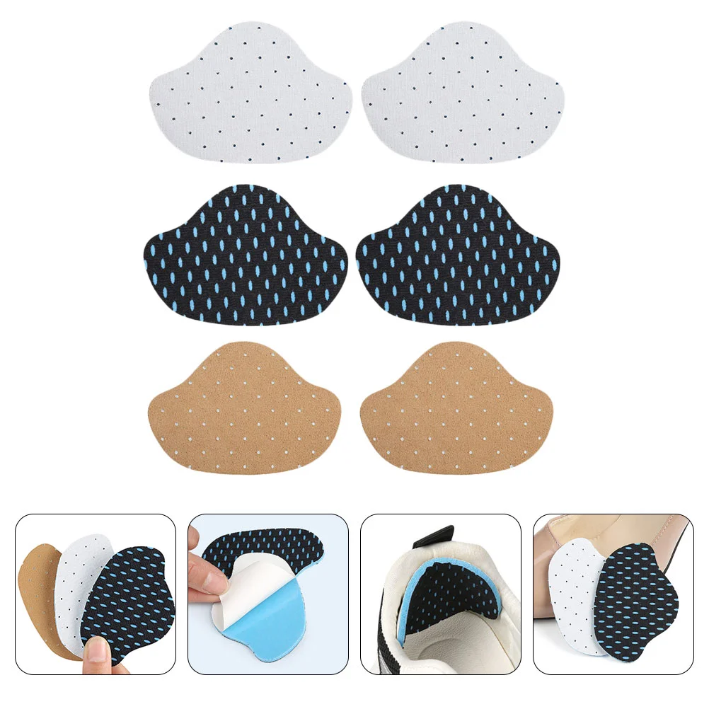 3 Pairs Sneaker Heel Stickers Supple Cushions Casual Shoe Pad Accessory Self-adhesive Simple Shoes Patches Protective Pads