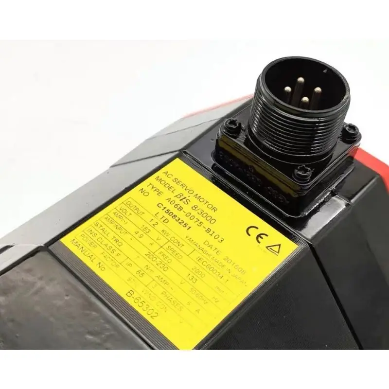 A06B-0075-B103 A06B 0075 B103 Second-hand Fanuc AC Servo Motor，Normal Function Tested OK