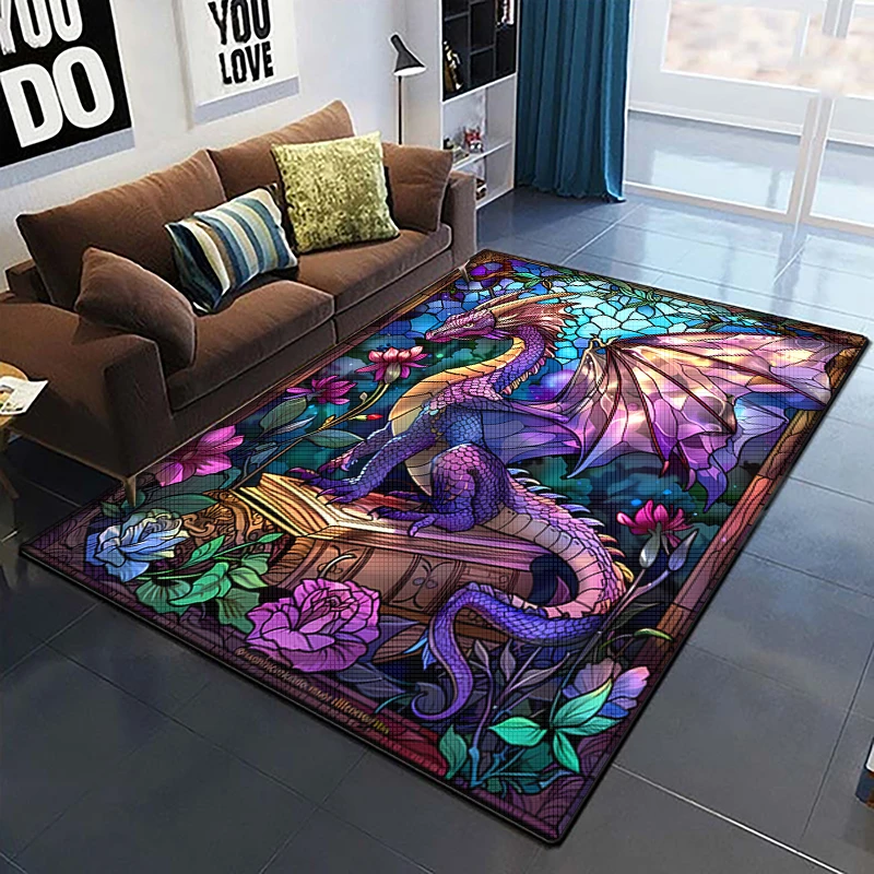 Dragon Totem Fashion Carpet for children,Living room mat，Bedroom floor mat Kitchen mat Children's Bedroom Mat,room decor