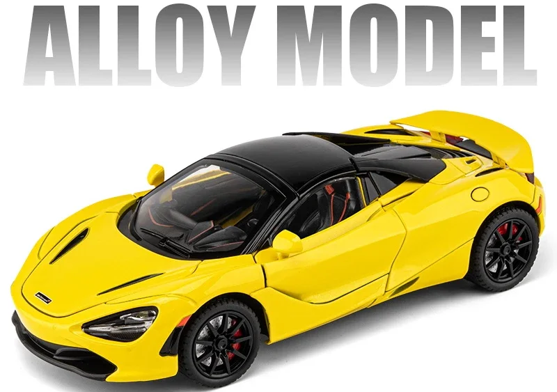 Original McLaren 720s Lamborghini Sports Car Simulation Race Car Alloy Car Anime Action Figure Model Gifts Collection Ornament