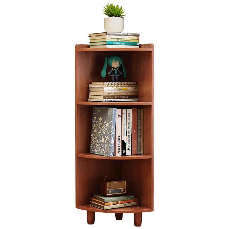 Solid wood corner rack against the wall Household storage locker