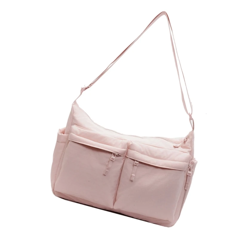 Stylish Crossbody Bag for Men and Women Large Capacity Nylon Travel Pouches E74B image 4