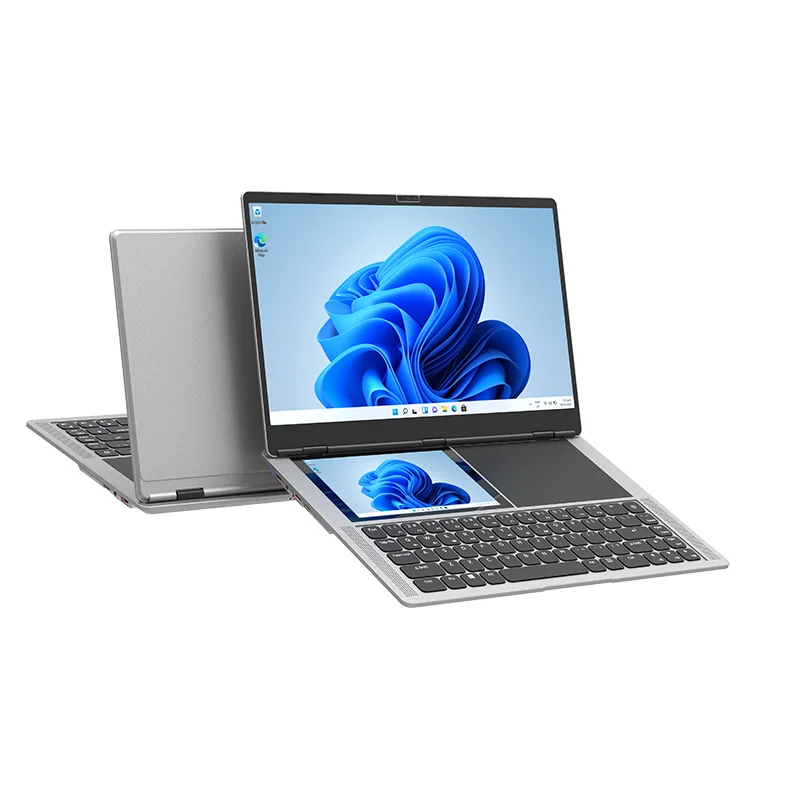 Intel N95 Dual Screen Laptop 15.6 Inch IPS 7 Inch Touchscreen  32GB 128g-1tb Ordinateur Portable Notebook PC for Online Learning