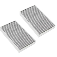 2X Cabin Air Filter For Tesla Model S Air Filter HEPA With Activated Carbon For 2012-2015 Model S 1035125-00-A