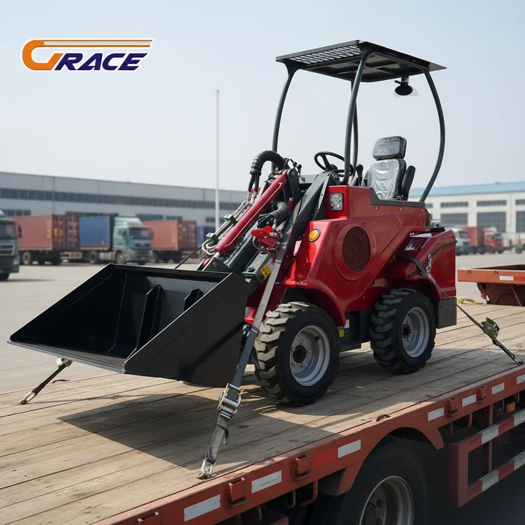 

1 Ton Wheel Loader Hydraulic Diesel Small Wheel Loader for Home Farm Use