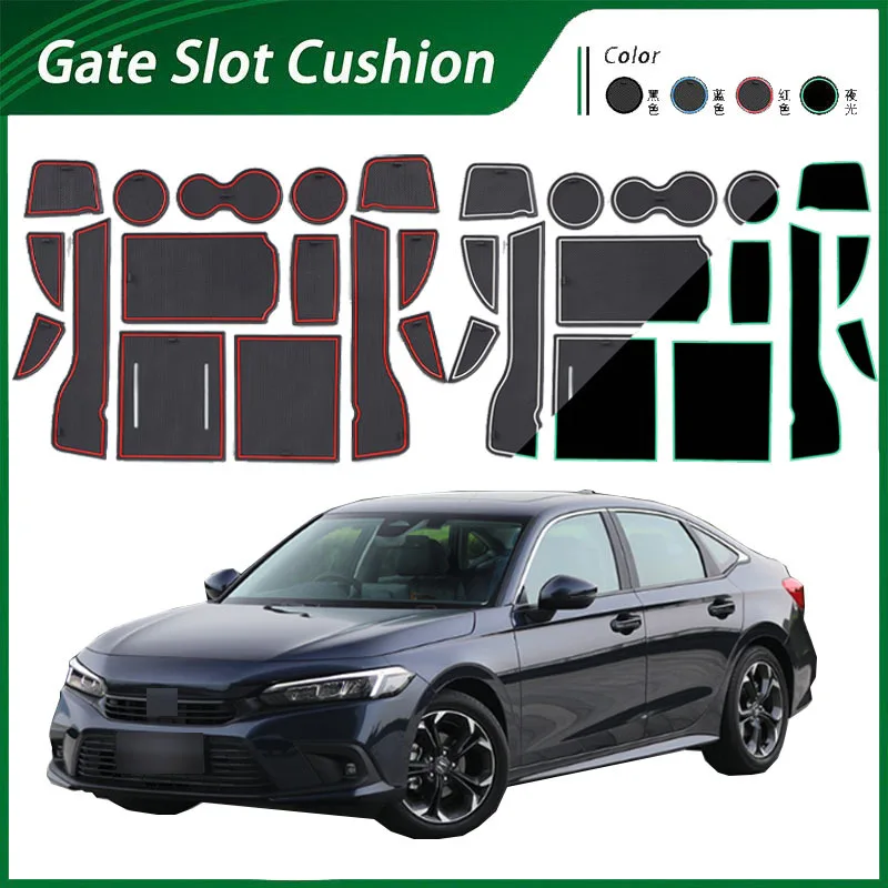 

CAR door slot pad for Honda 22 model eleventh generation Civic car modification center console armrest box anti-skid pad