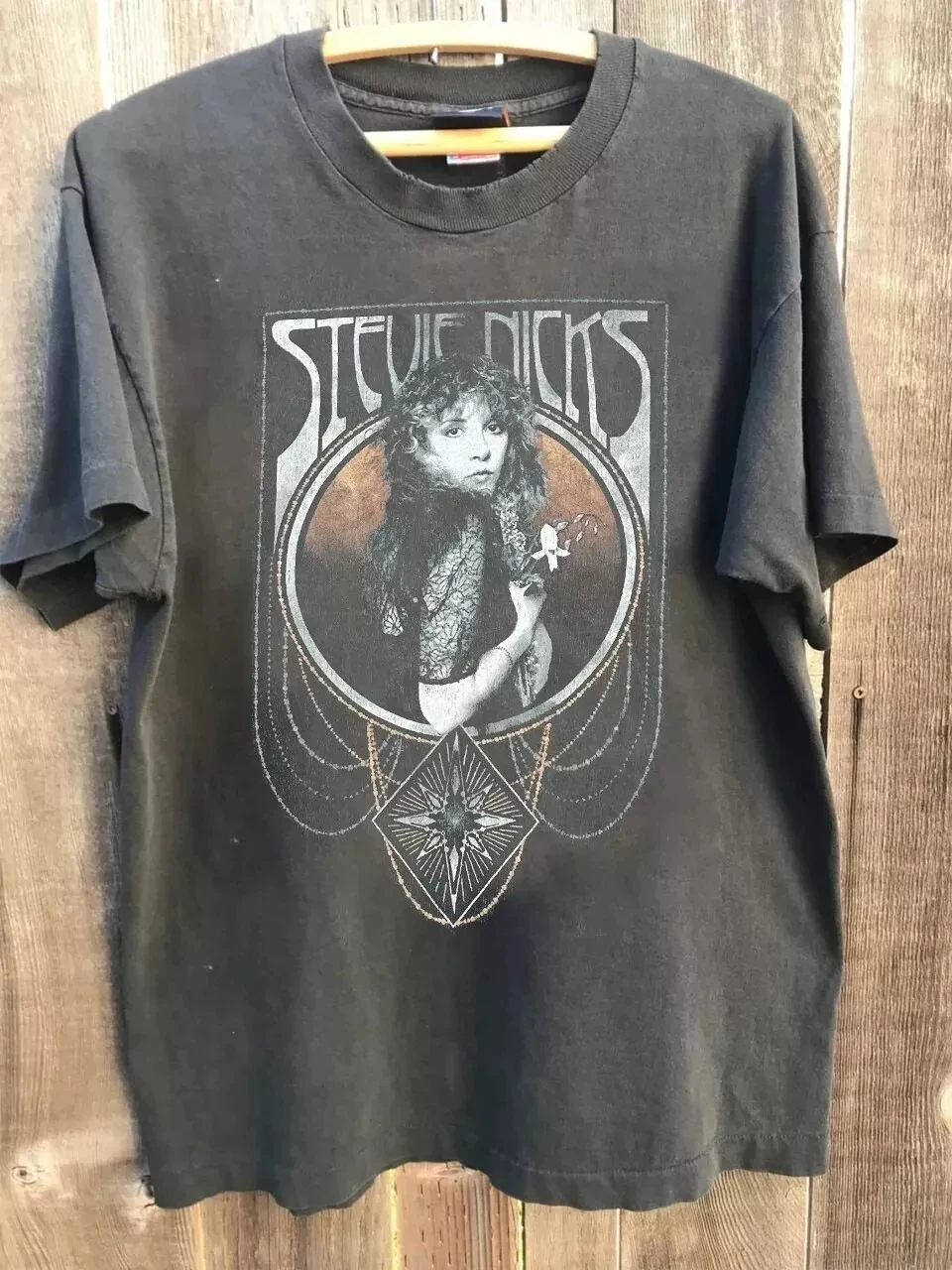 American 1990s Stevie Nicks Fleetwood Mac Short Sleeve Men's T-Shirt Summer New Retro Fashion Men's and Women's Streetwear