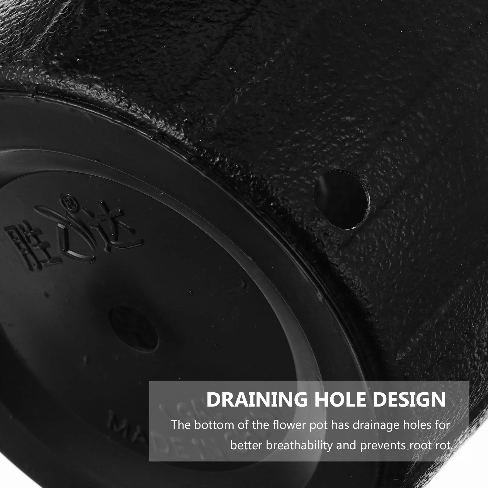 

10pcs Control Root Plastic Flower Pots Gallon Size Black Simple Design For Indoor Outdoor Garden Plant Nursery Planter With