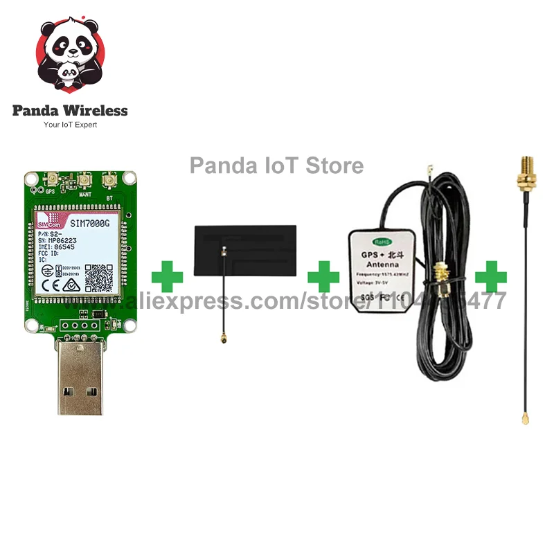 

SIMcom SIM7000G NBIOT CATM LPWA USB-ключ 1 шт. GPS B1/B2/B3/B4/B5/B8/B12/B13/B18/B19/B20/B25/B26/B28/B66/B71/B85 C24*24