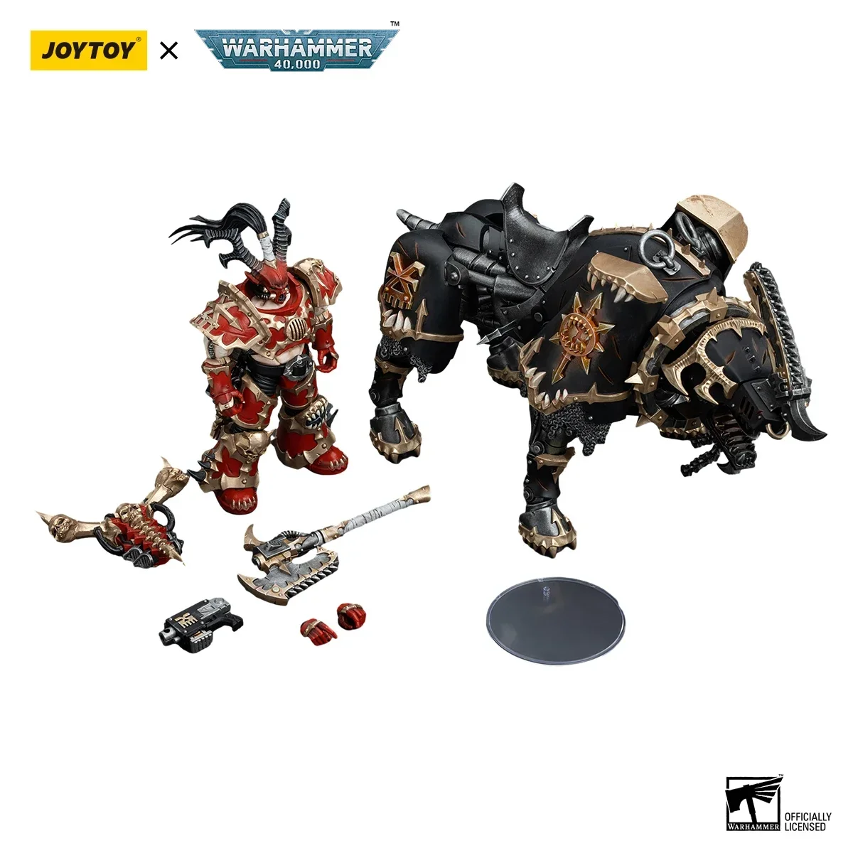 

In Stock JOYTOY Warhammer 40K 1/18 Action Figures World Eaters Lord Invocatus Action Figures Model Toys Collection Doll Gifts