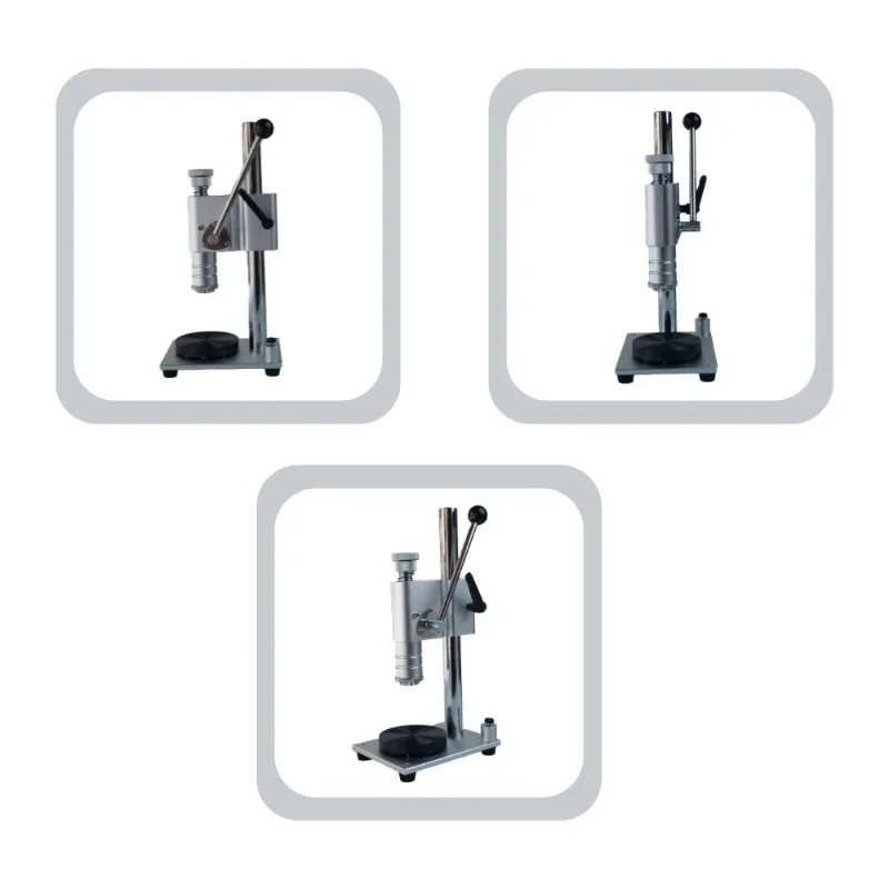 Multifunctional manual perfume bottle anodized aluminum medium sleeve plastic card capping device sealing machine