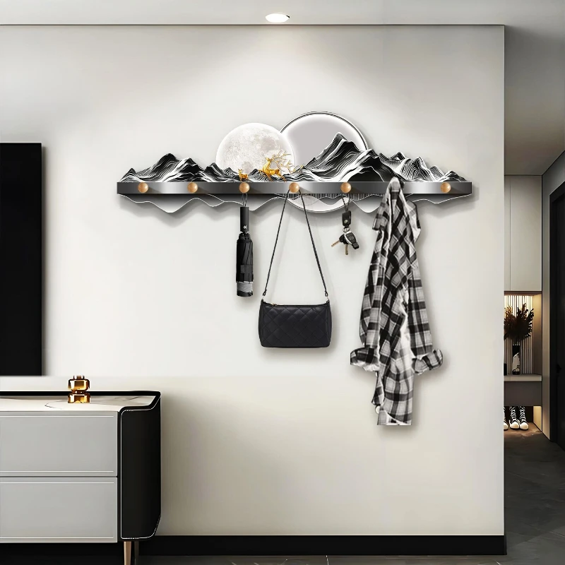 light luxury wall coat rack  wall-mounted creative modern decorative hook interior practical percheros de pared home furniture