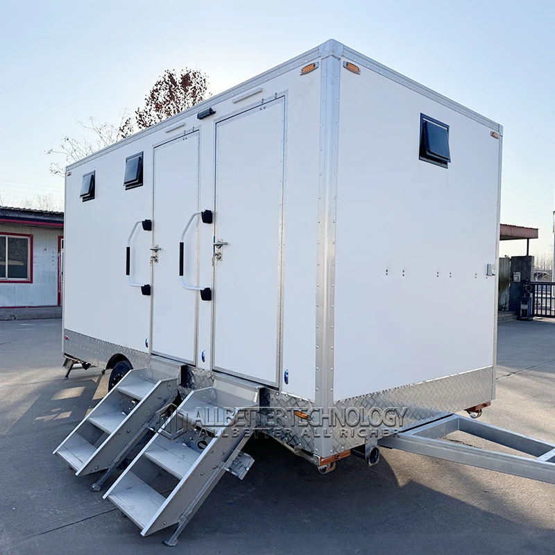 WC móvil Original de alta calidad, baño de ducha portátil para alquiler de Camping, inodoros portátiles