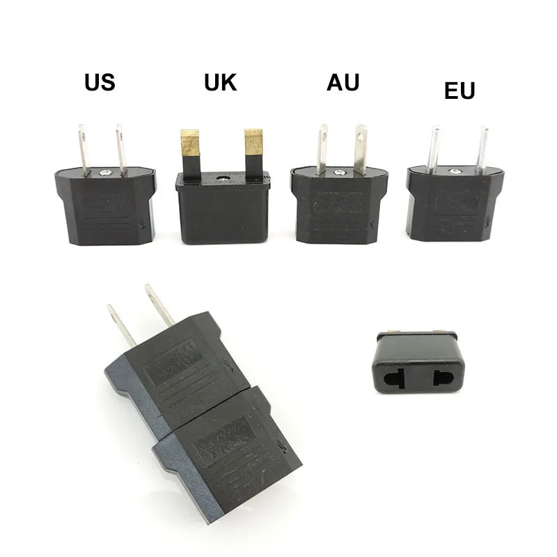 1/2/5pcs EU KR AU UK To EU US KR AU UK 250V 110v 10A wall Travel Adapter converter Electric Power Plug Charger Sockets Outlet EU