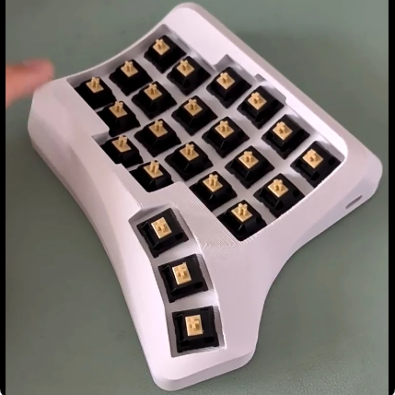 

NEW VELVET V3 Wireless Split Keyboard Kit Hot-swap QMK 2.4G Single Mode/ZMK Bluetooth 2mode Cambered Ergonomics Keyboard gifts