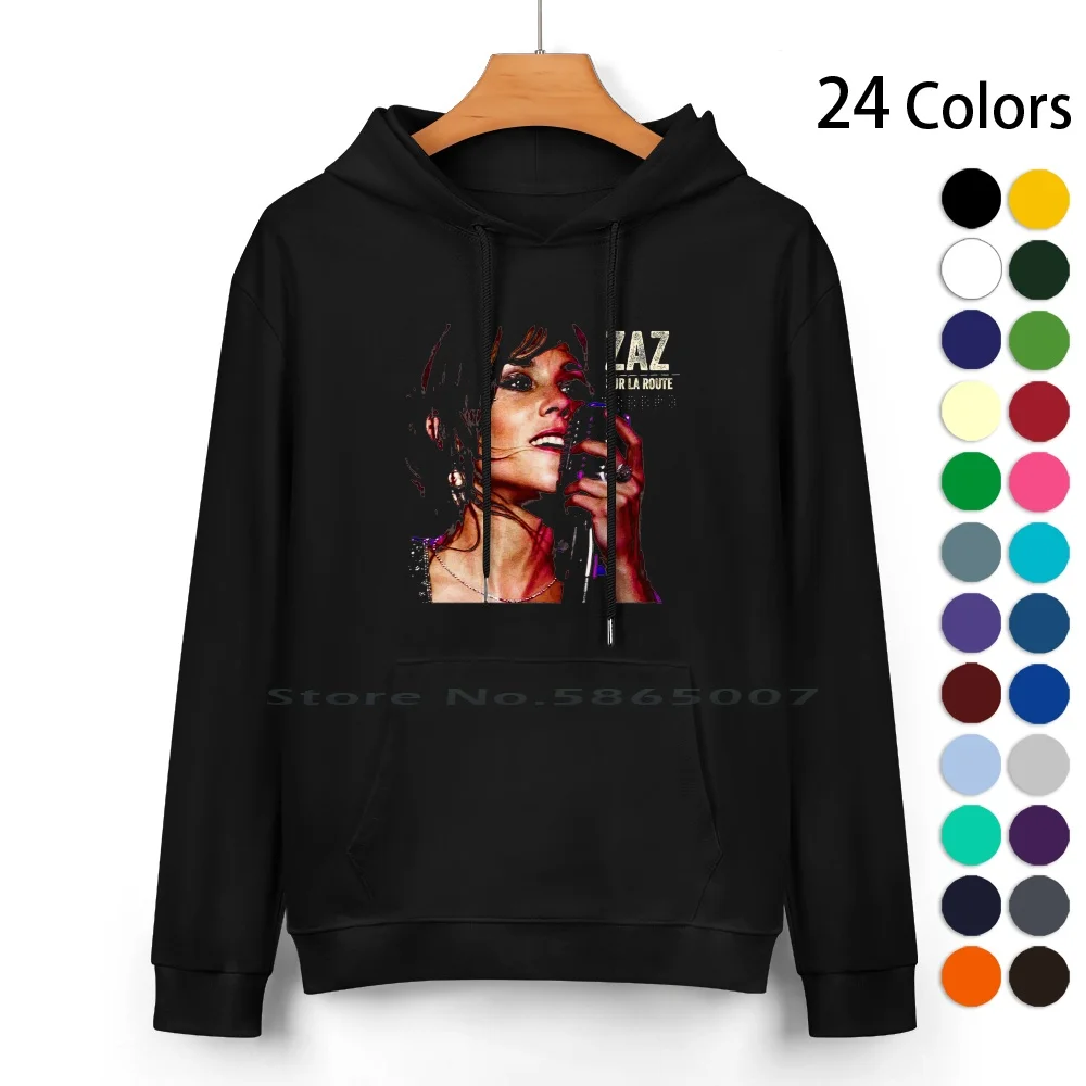 Zaz Sur La Route Pure Cotton Hoodie Sweater 24 Colors Sur La Route Paris Serra Toujours Paris Recto Verso Zaz Isabelle Geffroy