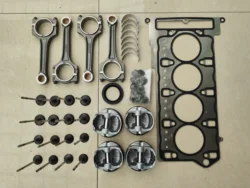 1kit Engine Rebuilding Kit with Piston rings valve oil seal / gasket / crankshaft rod for Chinese SAIC ROEWE i5 New MG5 ZS 1.5L