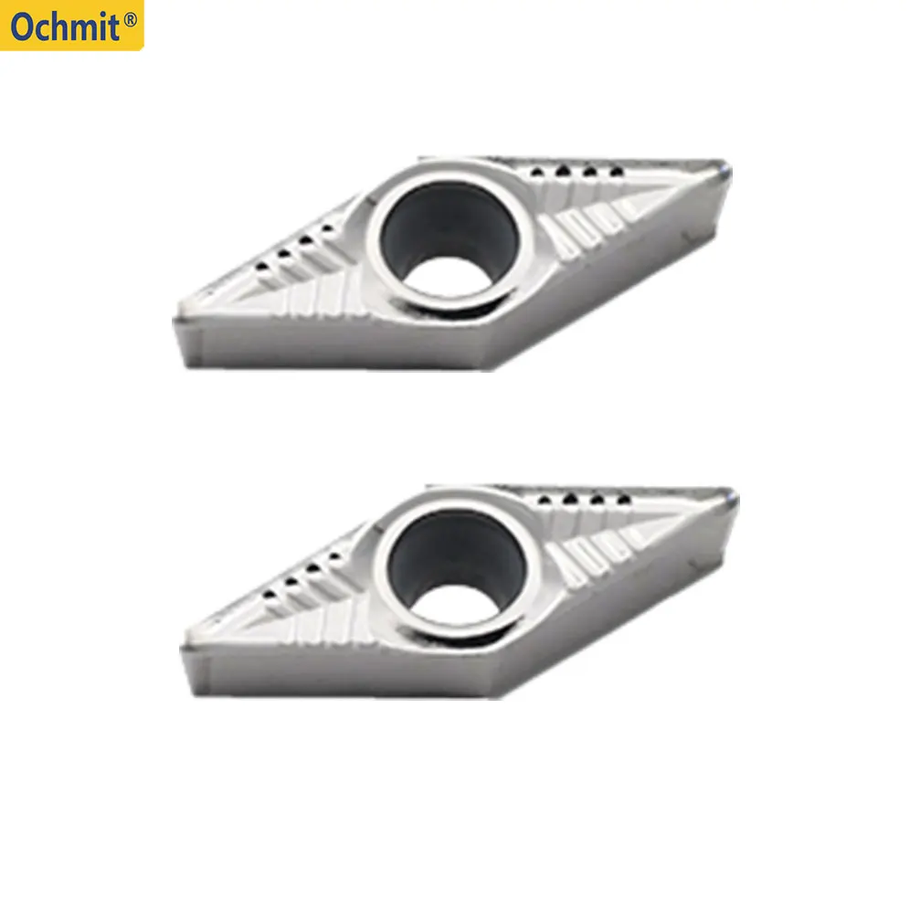 Ochmit 10PC VBGT VCGT  Uncoated CNC Cutting Tools Inner hole Non-ferrous Aluminum Machining Inserts