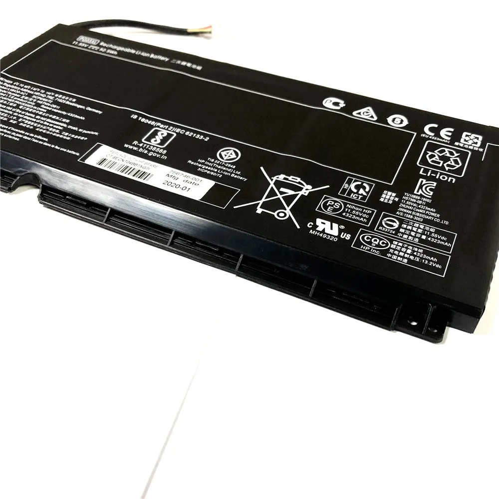 CSMHY-batería original de 11.55v, 52.5Wh, PG03XL, para Hp Pavilion, 15-DK, 15-DK0125TX, HSTNN-OB1I, L48430-AC1, TPN-Q229, TPN-C141