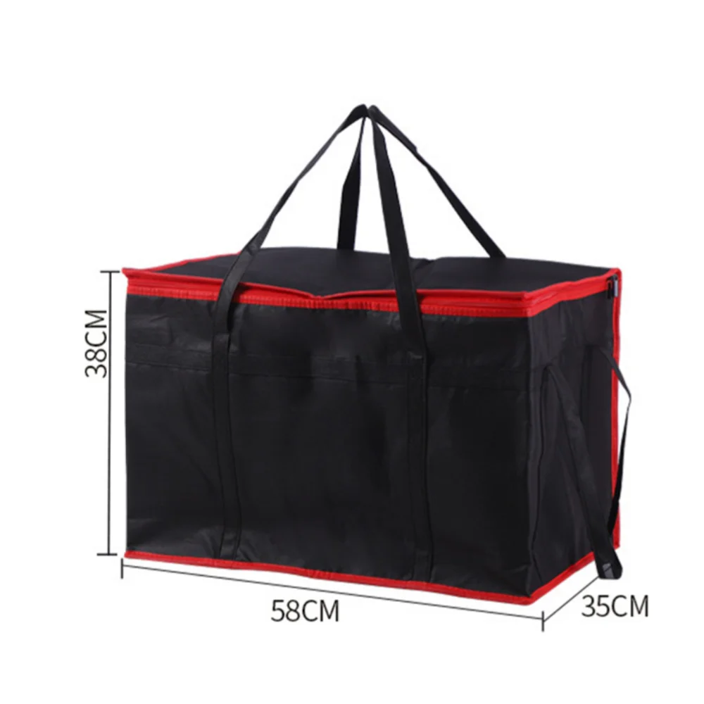 Large Capacity Picnic Bag Portable Insulated Food Pizza Delivery Bags For Food Warming Cooler Grocery Bag For Party Camping