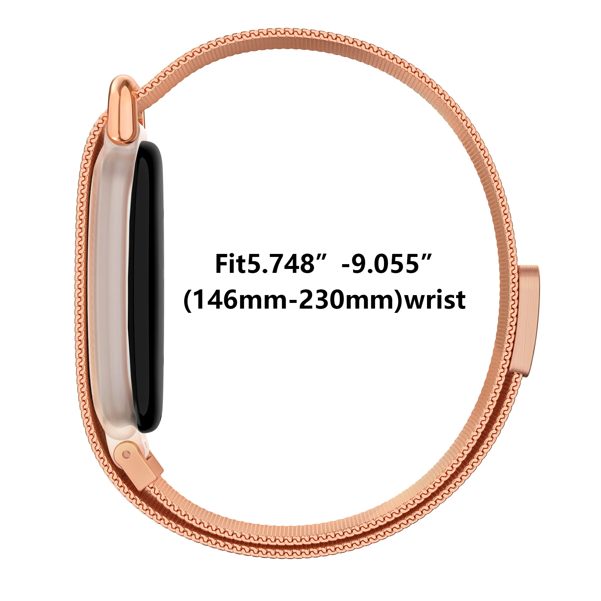 TPU Case+Milanese Loop Strap For Google Fitbit Air Magnetic Sport Watchband Belt Google Fitbit Air Correa Smartwatch Accessories