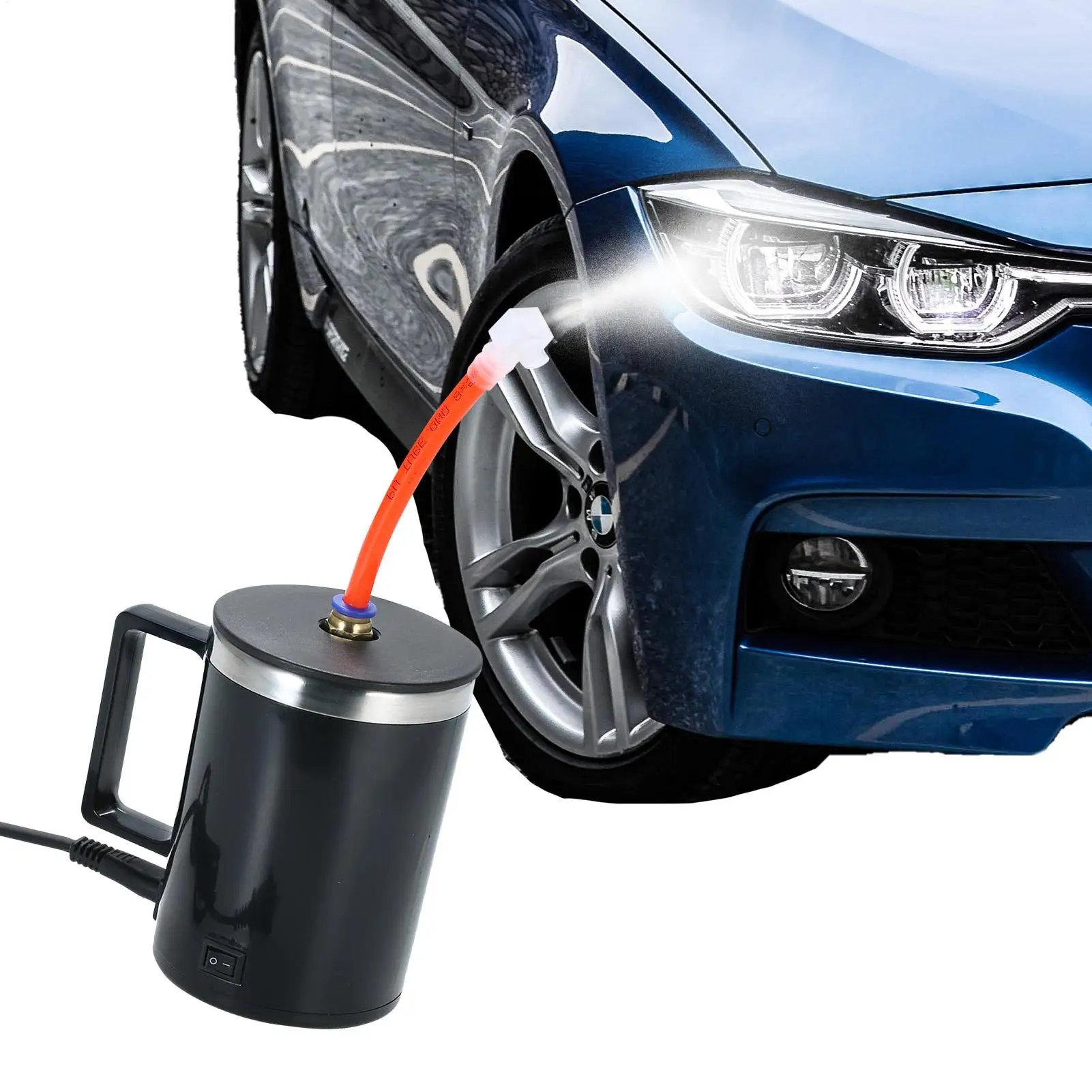 Car Headlight Restoration Kit Electrical Heating Atomization Cup with Anti Drip Nozzle Car Detailing Headlight Polishing Tool