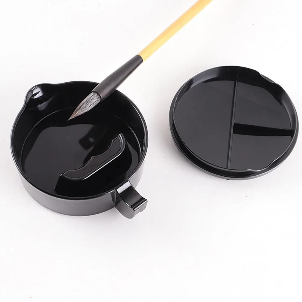 1Pcs Inkstone Cover Plastic Hard Non-Deform Smooth Inner Surface Ink Grind Calligraphy Painting Accessory Inkstone view 6