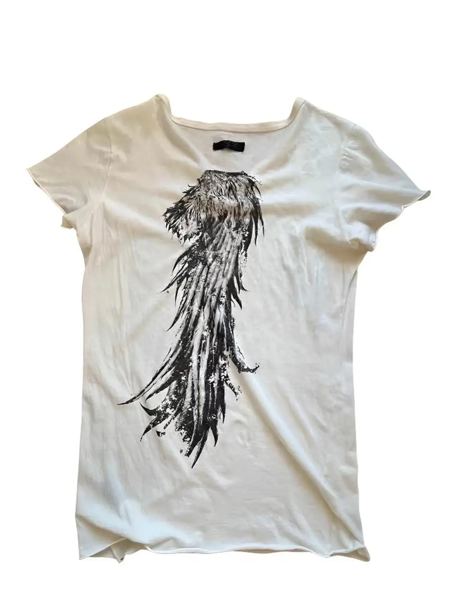Ifsixwasnine Angel Double Sided Printed Short Sleeve Visual Subculture Txu