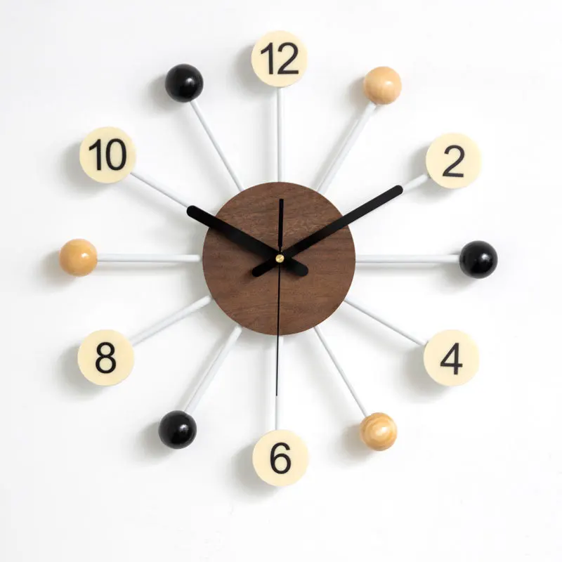 

Living room new creative watch wall hanging simple modern home art silent clock