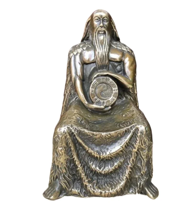 estatua-artesanal-fuxi-del-ancestor-humanoistico-de-laton-arcaico-de-china
