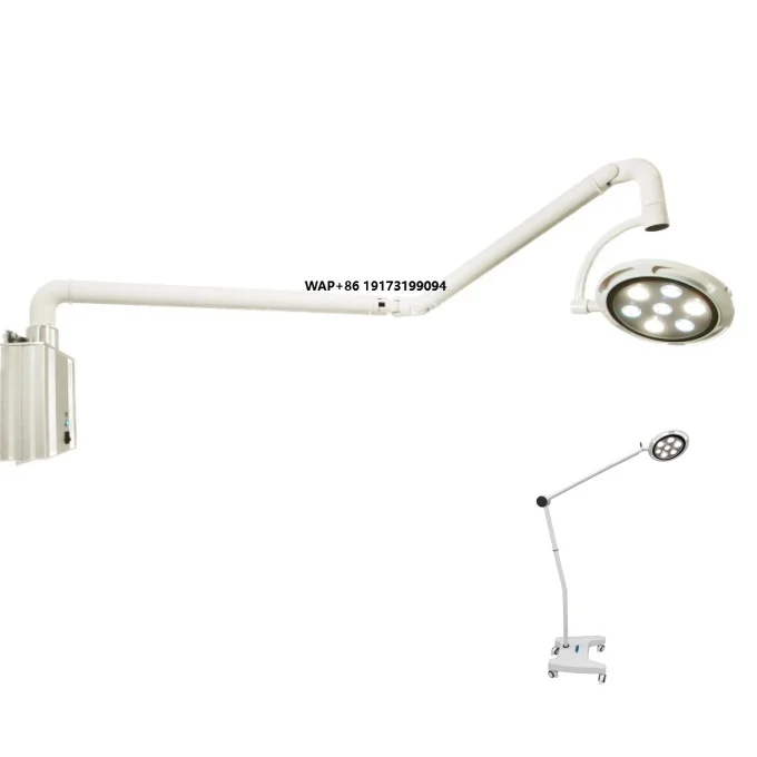 Medical wall-mounted electric LED surgical examination lamp height color rendering index 97 25000Lux adjustable light intensity,
