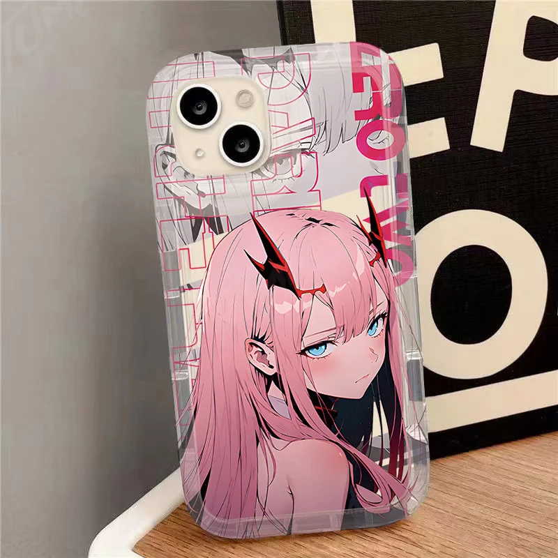 Anime Darling in the Franxx Case for Xiaomi Redmi Note 13 12 Pro Plus 12S 11 11S 10 10S 9 9S 8 Pro 12C 10C Clear Silicone Cover