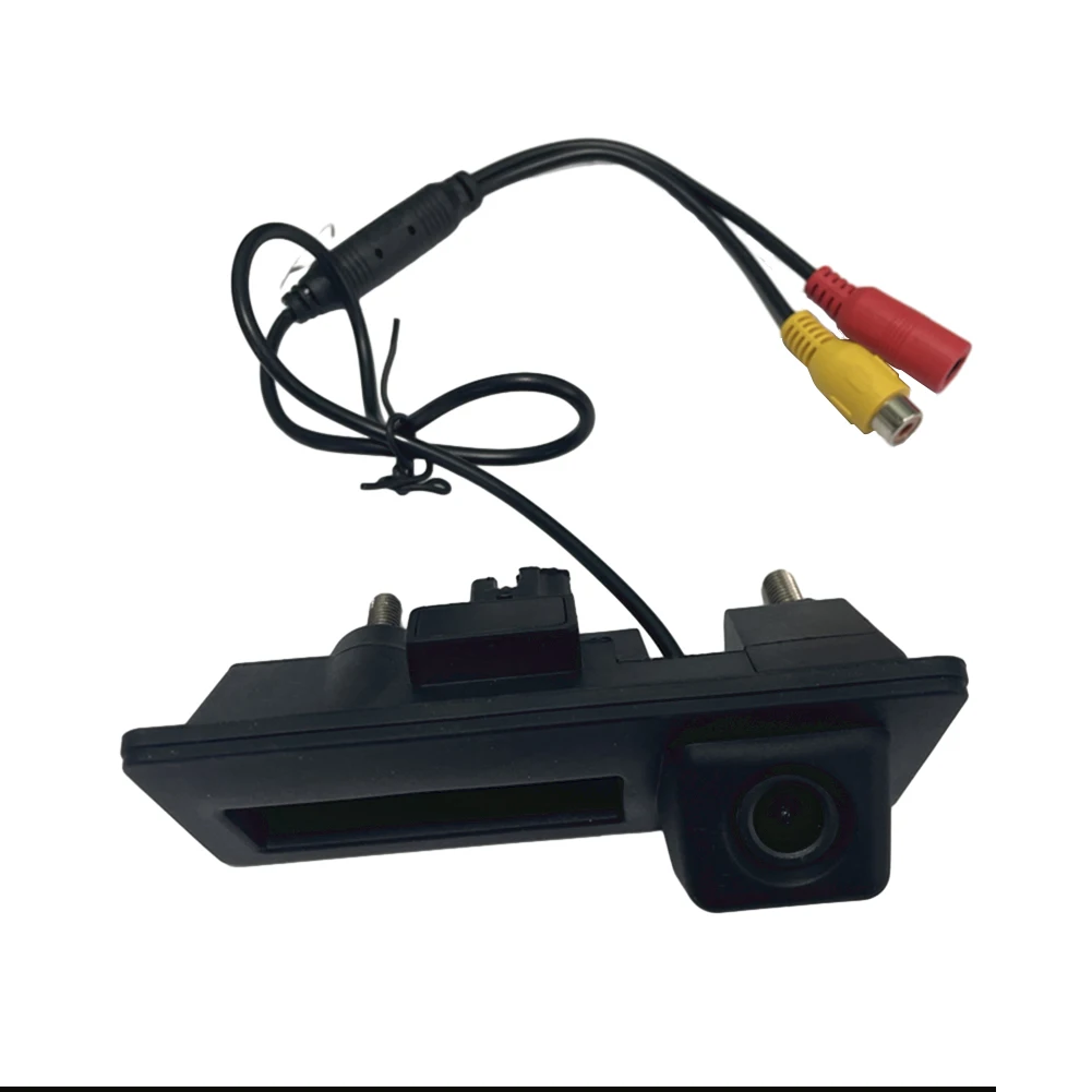 Car Trunk Handle Reversing Camera ABS Accessory Black For A3 For Golf Part Replacement With Cable For Jetta MK6