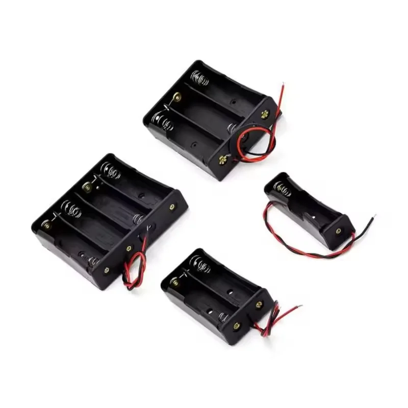 1/3pcs Plastic 18650 Battery Storage Box Case 1 2 3 4 Slot Way DIY Batteries Clip Holder Container With Wire Lead 18650 Battery