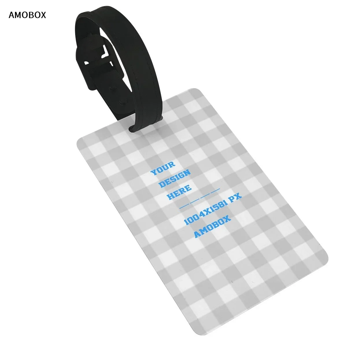 AMOBOX-Custom Luggage Tags, Design Your Own Text Image, Photo Logo Identifiers, Name Tags for Travel Bag, Baggage Backpack