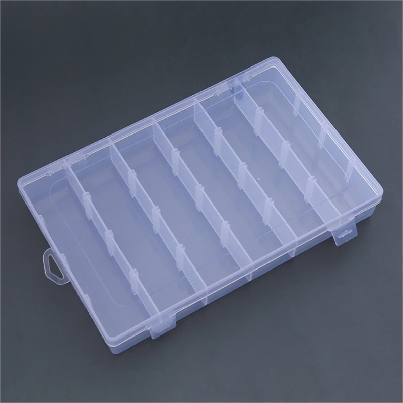 Portable Fishing Tool Box Plastic Fishing Tackle Box with Removable Dividers Dropship