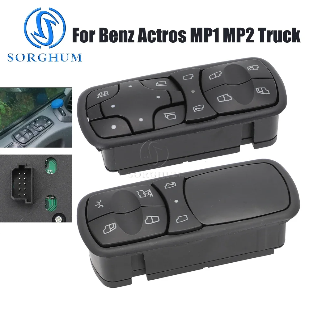 

SORGHUM A9438200197 A9438200097 Power Window Switch Control Glass Lifter Button Regulator For Mercedes Benz Actros MP1 MP2 Truck