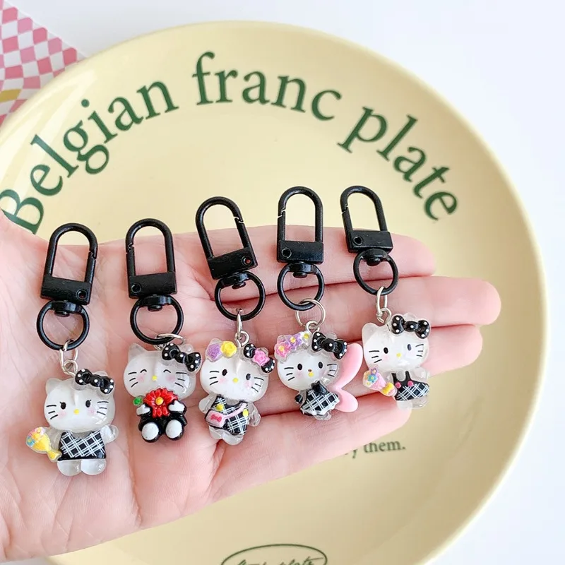 

Hello Kitty Keychain Cute Cartoon Backpack Decoration Keychain Travel Women Supplies Desktop Accessories Student Wholesale