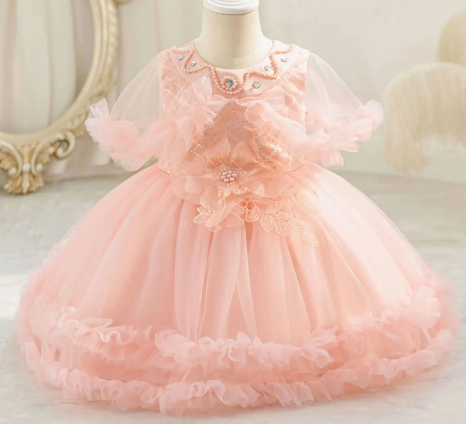 

Baby Girl Party Dress Kid Girls' Ceremony Dresses Halloween Tutu Child Clothing Ball Gown