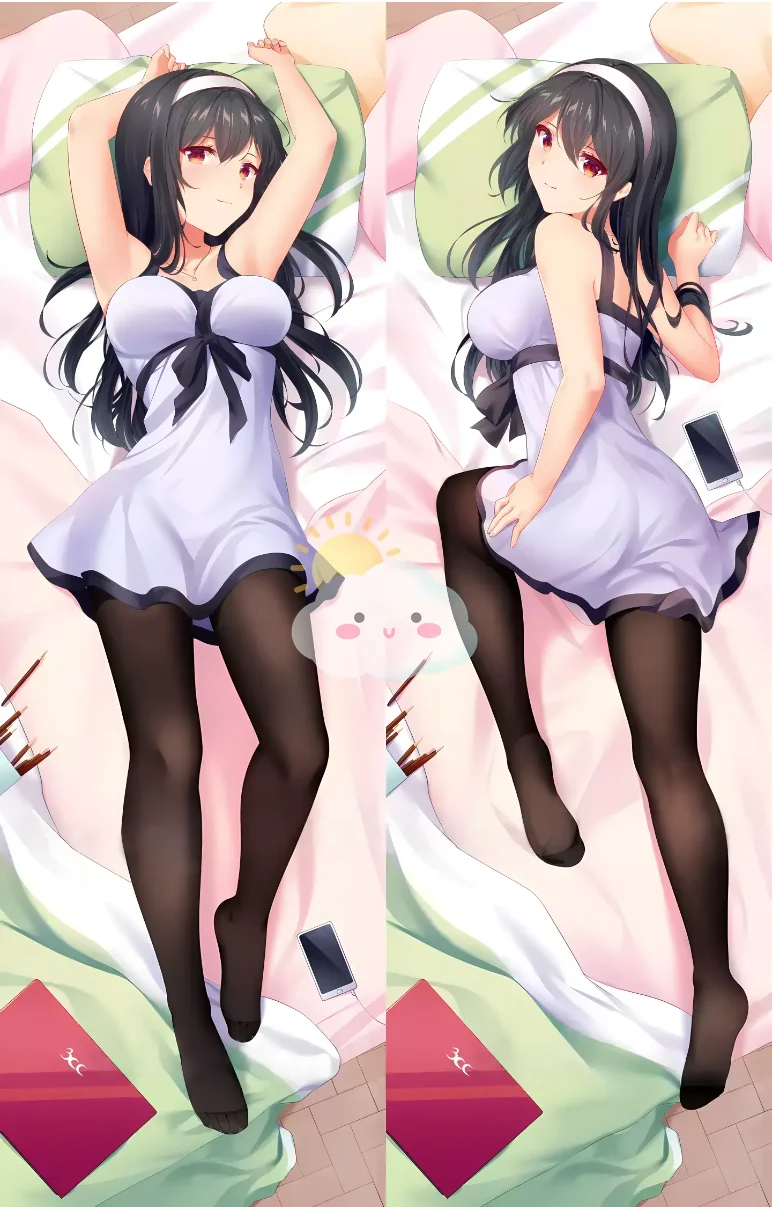 Anime Kasumigaoka Utaha Cosplay Cartoons Dakimakura Pillow Case Hugging Body Prop Present