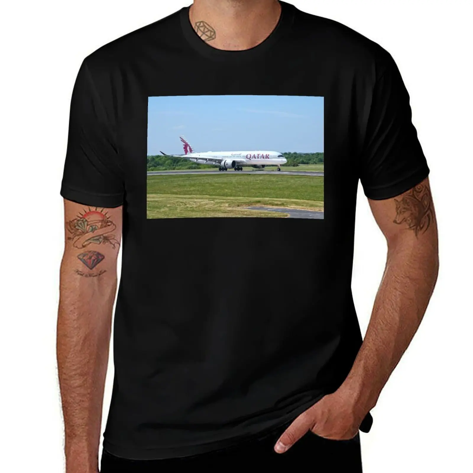 

MAN from DOH Qatar Airbus A350-941 T-Shirt graphic shirts oversizeds valentines clothes shirts men graphic