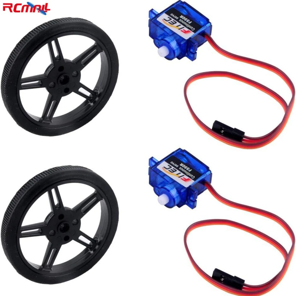2-conjuntos-feetech-fs90r-micro-rotacao-continua-servo-motor-analogico-360-graus-roda-de-pneu-rc-para-arduino-microbit-carro-inteligente-robo